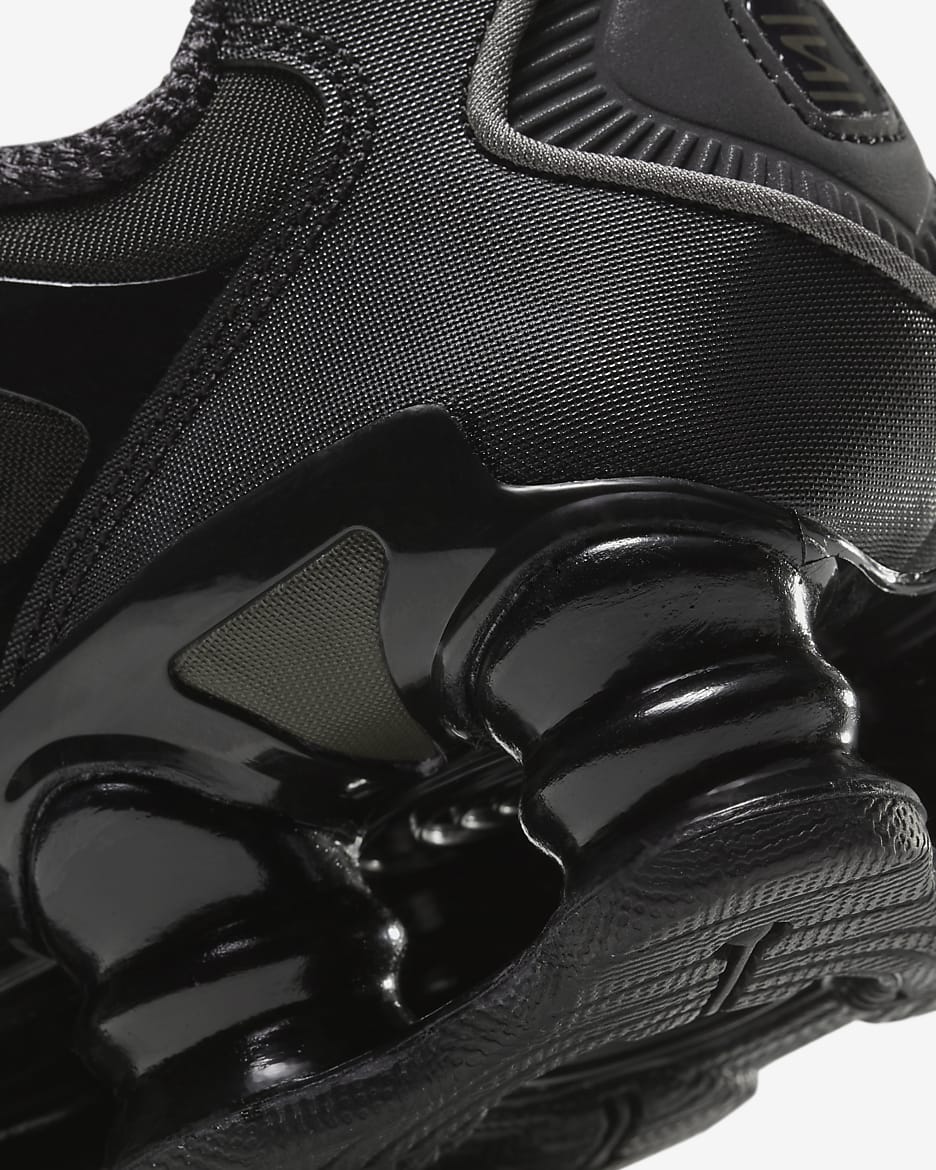 Nike shox deliver black leather online